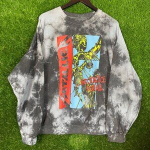 Metallica and Justice for All Tie-Dye Rock Vintage Style Sweater Medium (S/M)